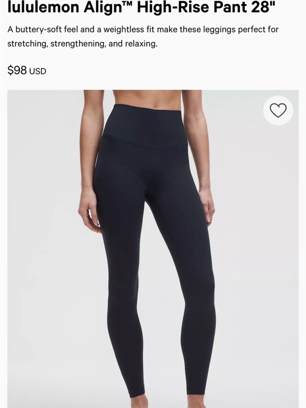 lululemon athletica Black High-Rise Align Leggings